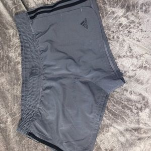 Women’s Adidas Pacer 3S Shorts in grey